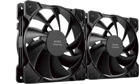 Lot de 2 Ventilateurs boitier Mars Gaming MF-ProX2 - 12cm (Noir) à prix bas