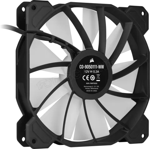 Photo de Lot de 2 Ventilateurs de boitier Corsair iCue SP140 Elite Performance PWM RGB - 14cm (Noir)