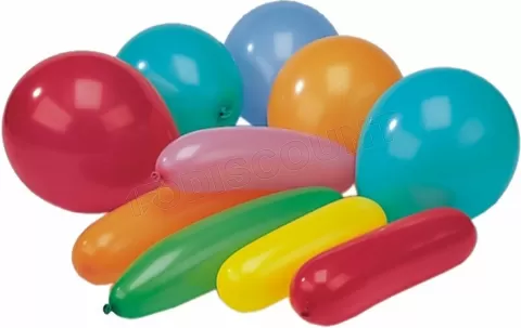 Photo de Lot de 20 Ballons de baudruche Susy Card (Formes et Coloris assortis)