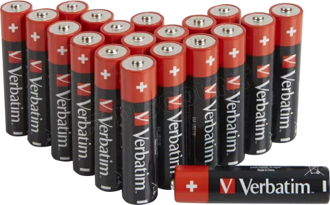 Photo de Lot de 20 piles Alcaline Verbatim Premium type AAA (LR03) 1,5V