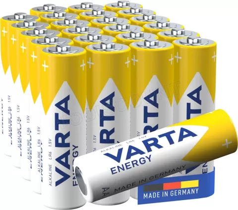 Photo de Lot de 24 piles Alcaline Varta Energy type AA (LR6) 1,5V