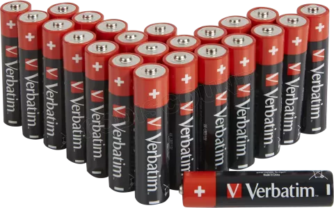 Photo de Lot de 24 piles Alcaline Verbatim Premium type AA (LR6) 1,5V