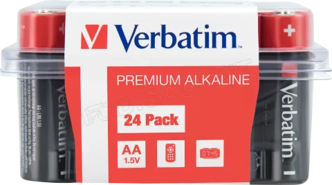 Photo de Lot de 24 piles Alcaline Verbatim Premium type AA (LR6) 1,5V
