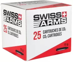 Photo de Lot de 25 Cartouches de Co2 Swiss Arms 12g