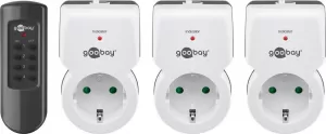 Photo de Interrupteur et Prise Goobay Lot de 3 Prises