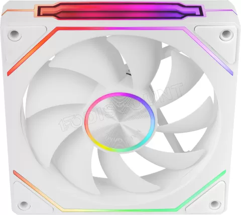 Photo de Lot de 3 Ventilateurs boitier Mars Gaming MF-LinkFinity 2 RGB - 12cm (Blanc)