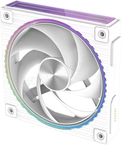 Photo de Lot de 3 Ventilateurs boitier Zalman ZM-DF120 RGB - 12cm (Blanc)