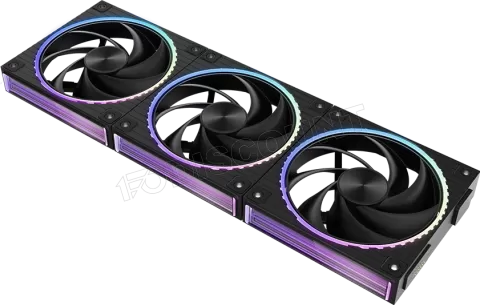 Photo de Lot de 3 Ventilateurs boitier Zalman ZM-DF120 RGB - 12cm (Noir)