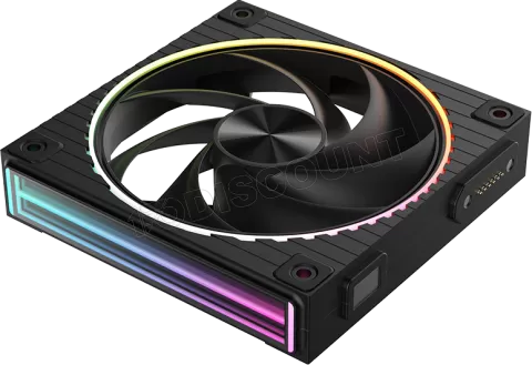 Photo de Lot de 3 Ventilateurs boitier Zalman ZM-DF120 RGB - 12cm (Noir)