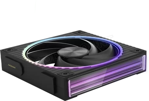 Photo de Lot de 3 Ventilateurs boitier Zalman ZM-DF120 RGB - 12cm (Noir)