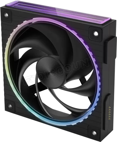 Photo de Lot de 3 Ventilateurs boitier Zalman ZM-DF120 RGB - 12cm (Noir)