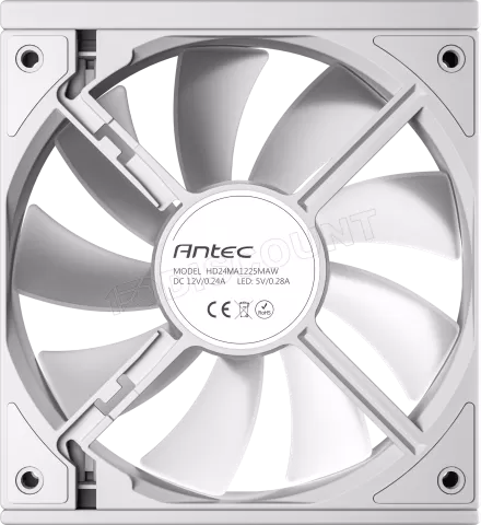 Photo de Lot de 3 Ventilateurs de boitier Antec Connect - 12cm (Blanc)