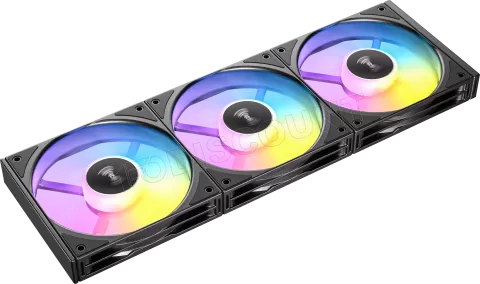 Photo de Lot de 3 Ventilateurs de boitier Antec Connect Reverse - 12cm (Noir)