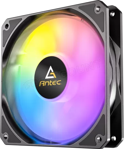 Photo de Lot de 3 Ventilateurs de boitier Antec P12 RGB - 12cm (Noir)