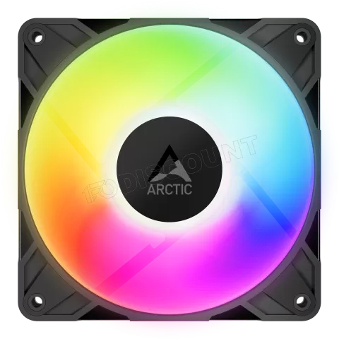 Photo de Lot de 3 Ventilateurs de boitier Arctic P12 Pro Low Noise RGB - 12cm (Noir)