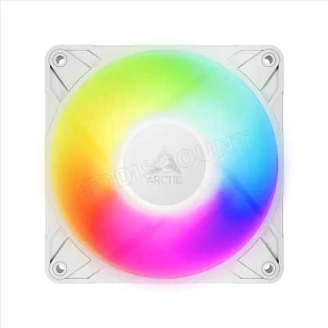 Photo de Lot de 3 Ventilateurs de boitier Arctic P12 Pro RGB - 12cm (Blanc)