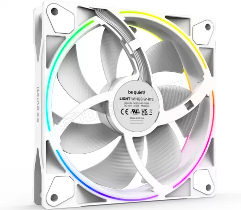 Photo de Lot de 3 Ventilateurs de boitier Be Quiet Light Wings High Speed RGB - 14cm (Blanc)