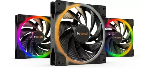 Photo de Lot de 3 Ventilateurs de boitier Be Quiet Light Wings High Speed RGB - 14cm (Noir)