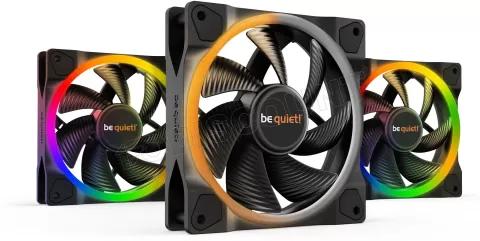 Photo de Lot de 3 Ventilateurs de boitier Be Quiet Light Wings RGB - 12cm (Noir)