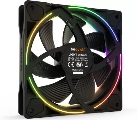 Photo de Lot de 3 Ventilateurs de boitier Be Quiet Light Wings RGB - 12cm (Noir)