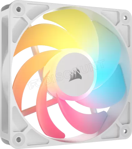 Photo de Lot de 3 Ventilateurs de boitier Corsair RS Reverse RGB - 12cm (Blanc)