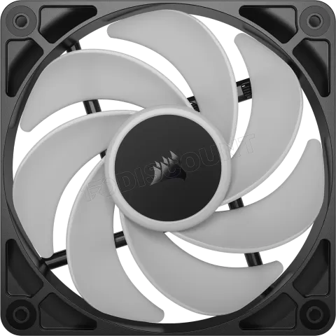 Photo de Lot de 3 Ventilateurs de boitier Corsair RS Reverse RGB - 12cm (Noir)