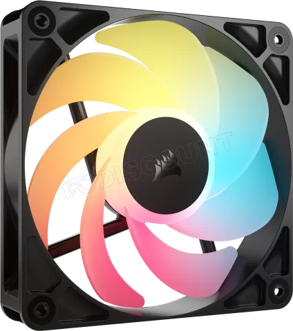 Photo de Lot de 3 Ventilateurs de boitier Corsair RS Reverse RGB - 12cm (Noir)