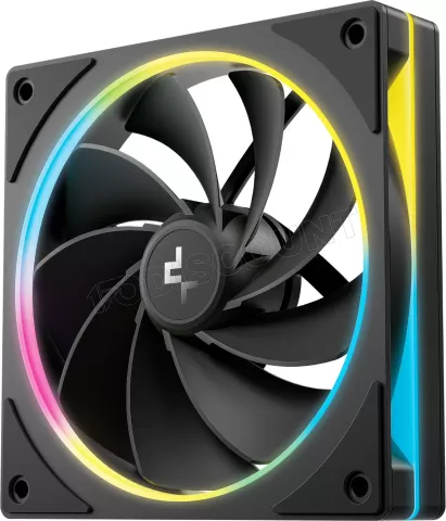 Photo de Lot de 3 Ventilateurs de boitier Deepcool FL12 SE Reverse RGB - 12cm (Noir)