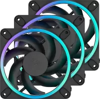 Photo de 3x Fractal Momentum 12 RGB Noir