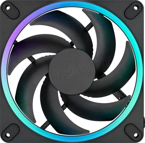 Photo de Lot de 3 Ventilateurs de boitier Fractal Design Momentum RGB - 14cm (Noir)