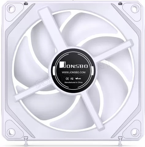 Photo de Lot de 3 Ventilateurs de boitier Jonsbo ZL-120 Reverse RGB - 12cm (Blanc)