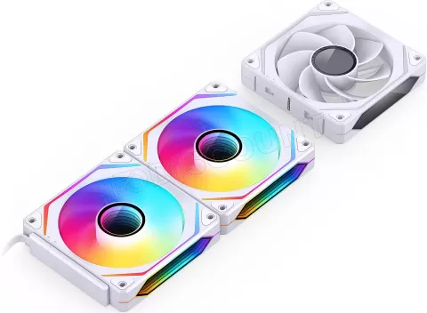 Photo de Lot de 3 Ventilateurs de boitier Jonsbo ZL-120 Reverse RGB - 12cm (Blanc)