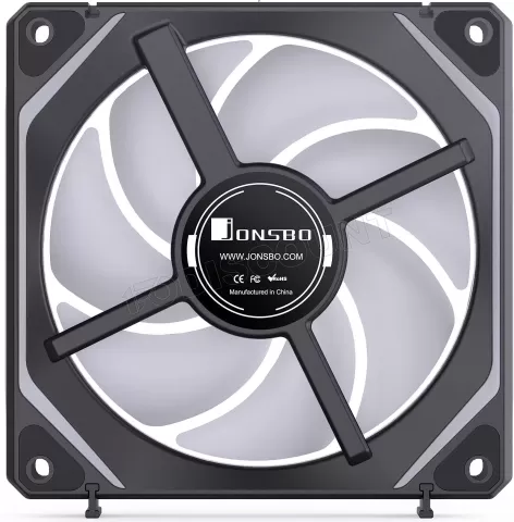 Photo de Lot de 3 Ventilateurs de boitier Jonsbo ZL-120 Reverse RGB -  12cm (Noir)