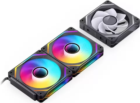 Photo de Lot de 3 Ventilateurs de boitier Jonsbo ZL-120 Reverse RGB -  12cm (Noir)