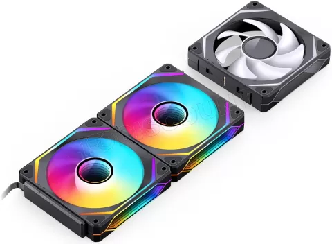 Photo de Lot de 3 Ventilateurs de boitier Jonsbo ZL-120 RGB - 12cm (Noir)