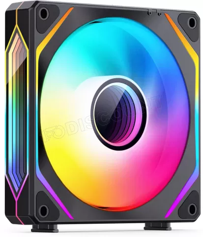 Photo de Lot de 3 Ventilateurs de boitier Jonsbo ZL-120 RGB - 12cm (Noir)
