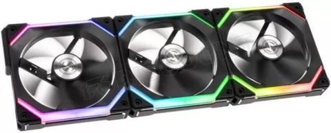 Photo de Lot de 3 Ventilateurs de boitier Lian Li SL120 RGB 12cm (Noir)