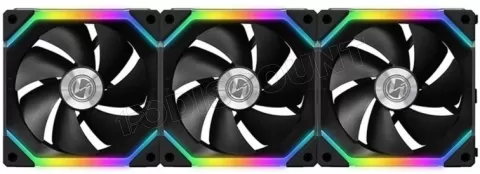 Photo de Lot de 3 Ventilateurs de boitier Lian Li SL120 RGB 12cm (Noir)