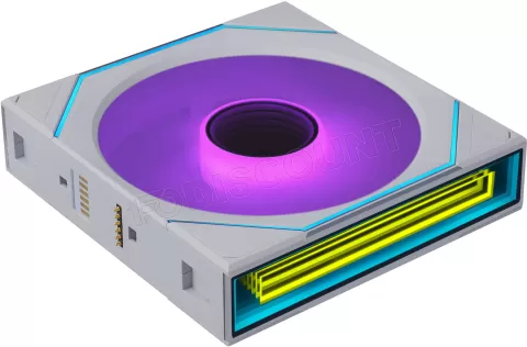 Photo de Lot de 3 Ventilateurs de boitier Lian Li Uni Fan SL-Infinity Flex RGB - 12cm avec contrôleur (Blanc)