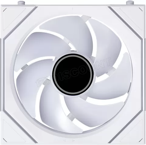 Photo de Lot de 3 Ventilateurs de boitier Lian Li Uni Fan SL-Infinity Flex RGB - 12cm avec contrôleur (Blanc)