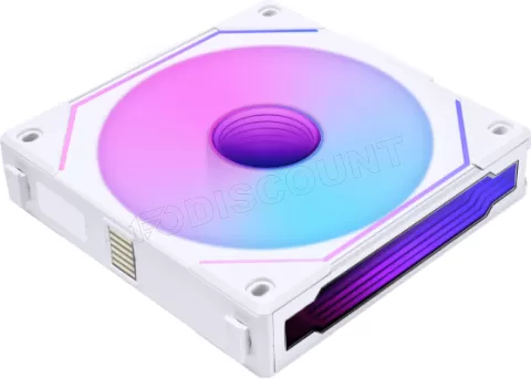 Photo de Lot de 3 Ventilateurs de boitier Lian Li Uni Fan SL-Infinity Reverse RGB - 12cm (Blanc)