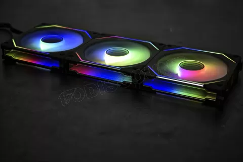 Photo de Lot de 3 Ventilateurs de boitier Lian Li Uni Fan SL-Infinity RGB - 12cm (Noir)