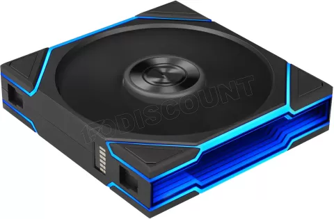 Photo de Lot de 3 Ventilateurs de boitier Lian Li Uni Fan TL Flex Reverse RGB - 12cm avec contrôleur (Noir)