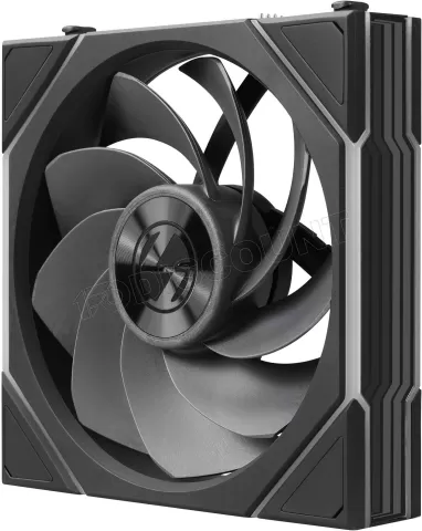 Photo de Lot de 3 Ventilateurs de boitier Lian Li Uni Fan TL Flex Reverse RGB - 12cm avec contrôleur (Noir)