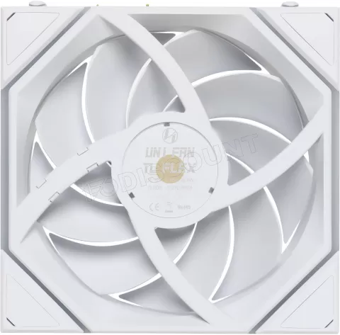 Photo de Lot de 3 Ventilateurs de boitier Lian Li Uni Fan TL Flex RGB - 12cm avec contrôleur (Blanc)