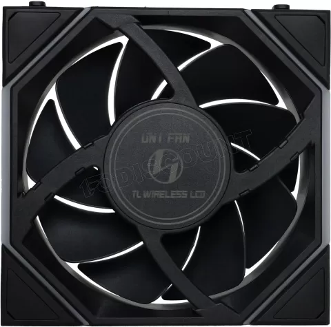 Photo de Lot de 3 Ventilateurs de boitier Lian Li Uni Fan TL Wireless LCD RGB - 12cm (Noir)