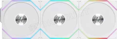 Photo de Lot de 3 Ventilateurs de boitier Lian Li Uni Fan TL Wireless Reverse RGB - 12cm (Blanc)
