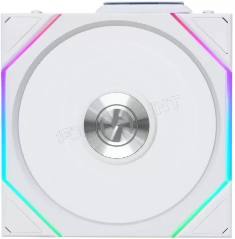 Photo de Lot de 3 Ventilateurs de boitier Lian Li Uni Fan TL Wireless Reverse RGB - 12cm (Blanc)
