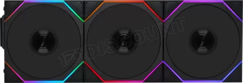 Photo de Lot de 3 Ventilateurs de boitier Lian Li Uni Fan TL Wireless Reverse RGB - 12cm (Noir)