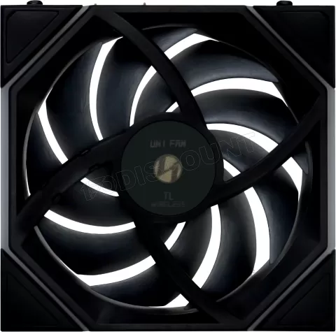 Photo de Lot de 3 Ventilateurs de boitier Lian Li Uni Fan TL Wireless Reverse RGB - 12cm (Noir)